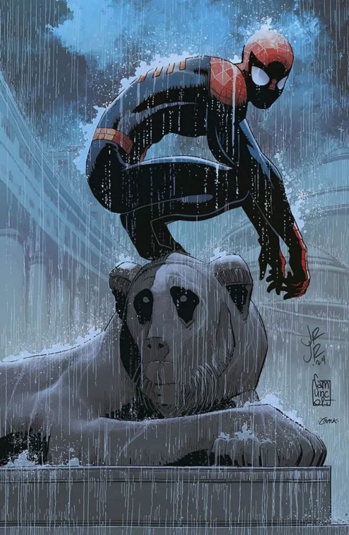 La cover di Amazing-Spider-Man-41 per napoli comicon firmata da John Romita Jr