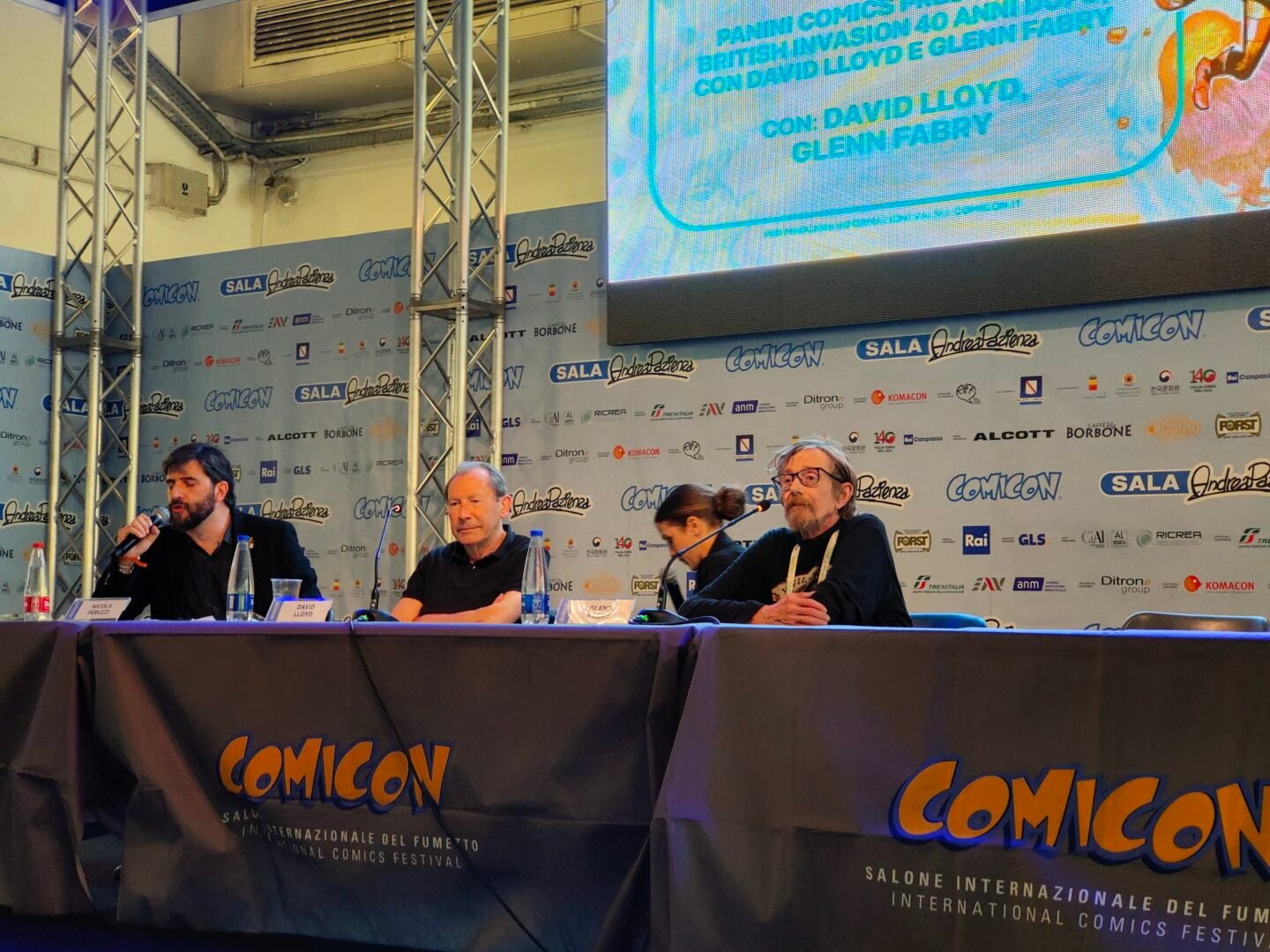 Il talk con David Lloyd e Glen Fabry avvenuto durante il Napoli Comicon 2024